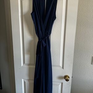 SHEIN Navy Backless Jumpsuit